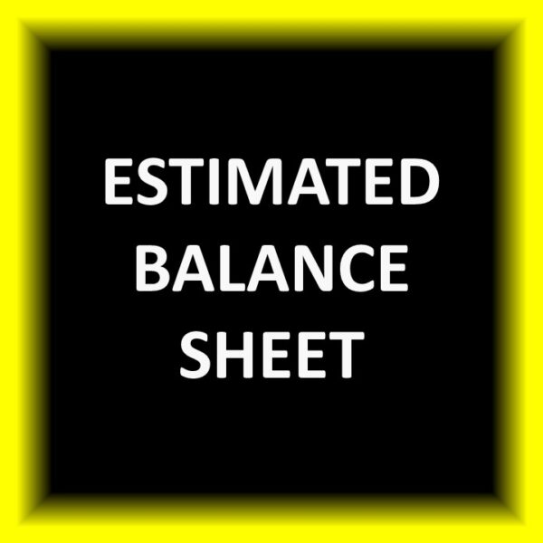 Estimated Balance Sheet