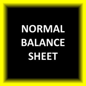 Normal Balance Sheet