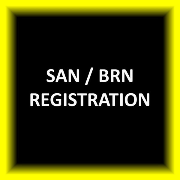 SAN / BRN Registration
