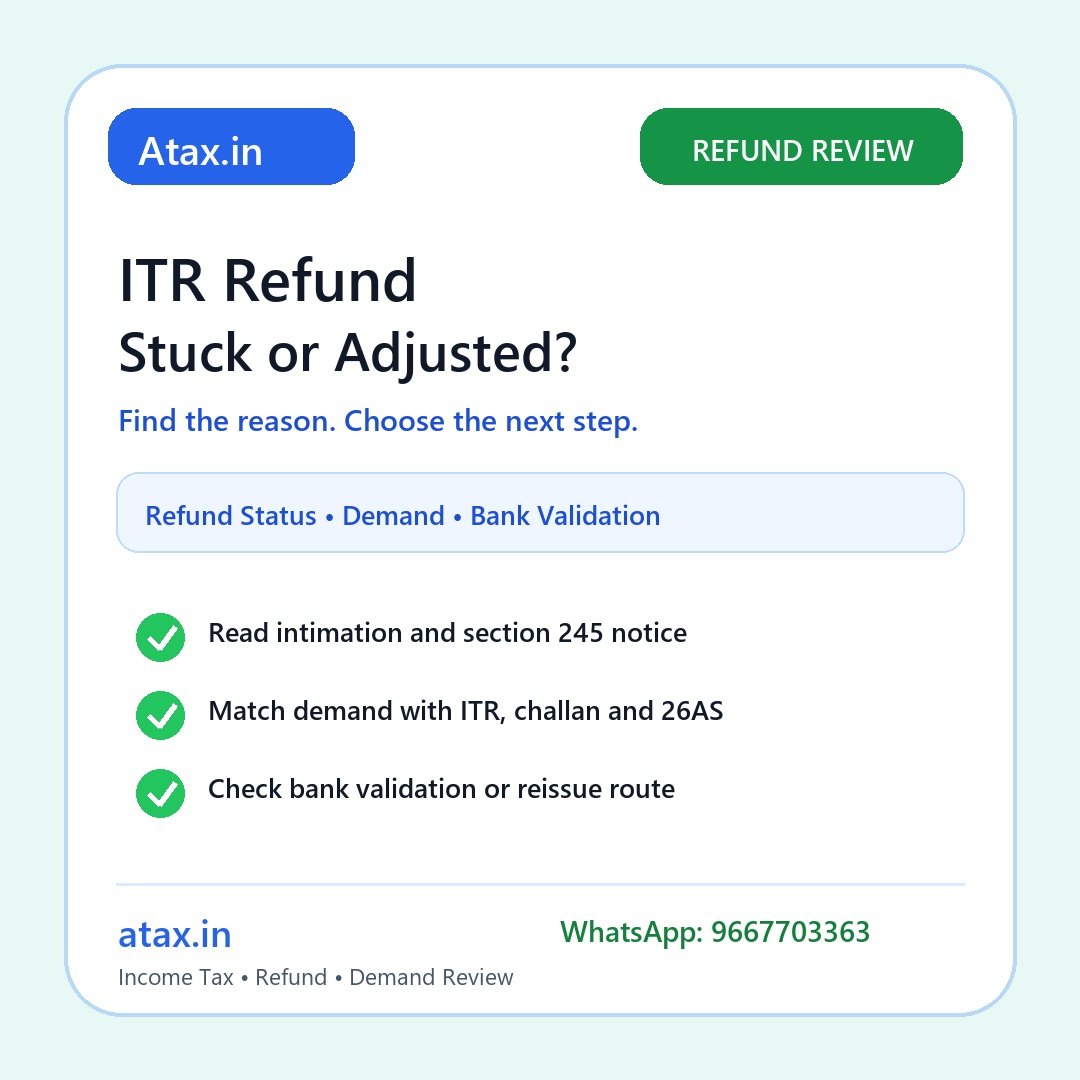 Atax.in ITR refund review poster